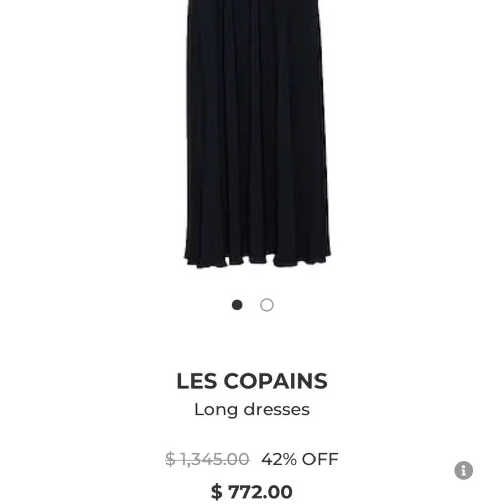 New Les Copains maxi dress silk blend. Size 6 or 42. Made in Italy - Picture 2 of 13